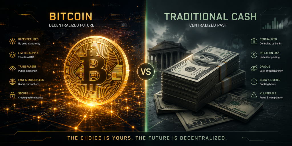 Bitcoin vs Traditional Money: What’s the Difference?